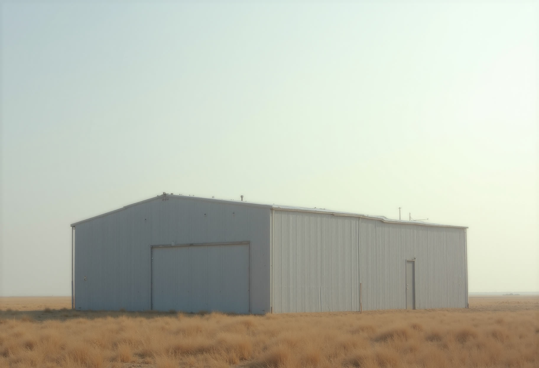 40×80 shop, flat prairie sky
