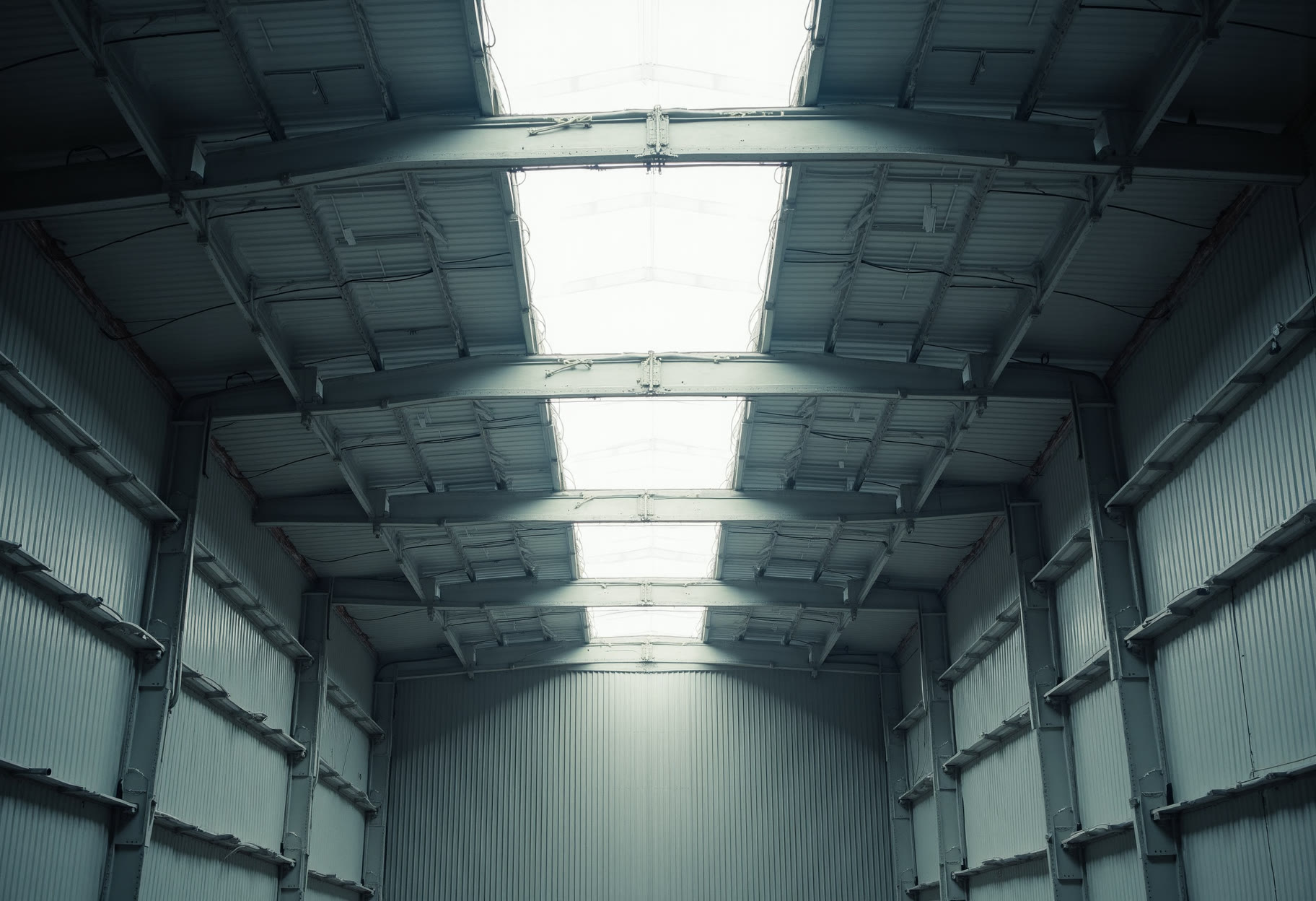Purlins across a clear span